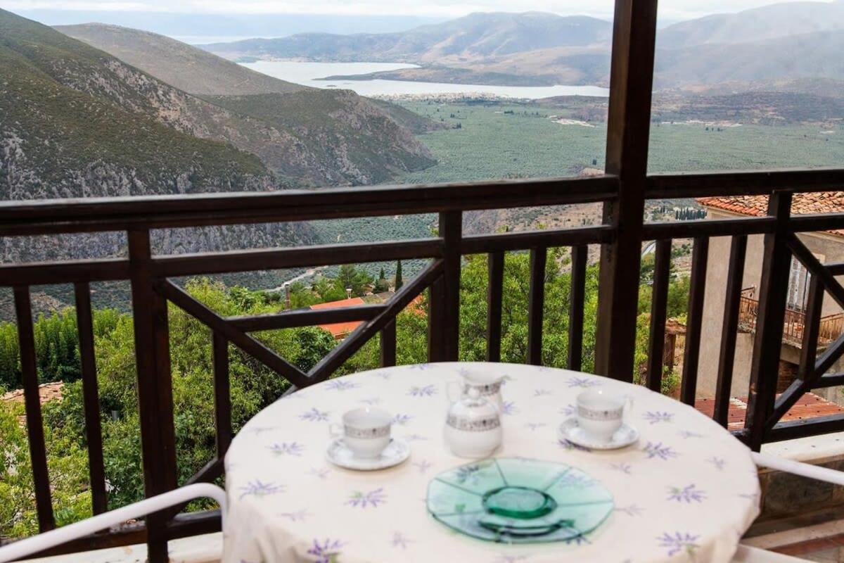 Apollon Stone Villa In Delphi With Breathtaking Views מראה חיצוני תמונה